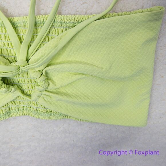 NEW Stone fox swim free people meadow bikini top pomelo pique, size L - Picture 6 of 12